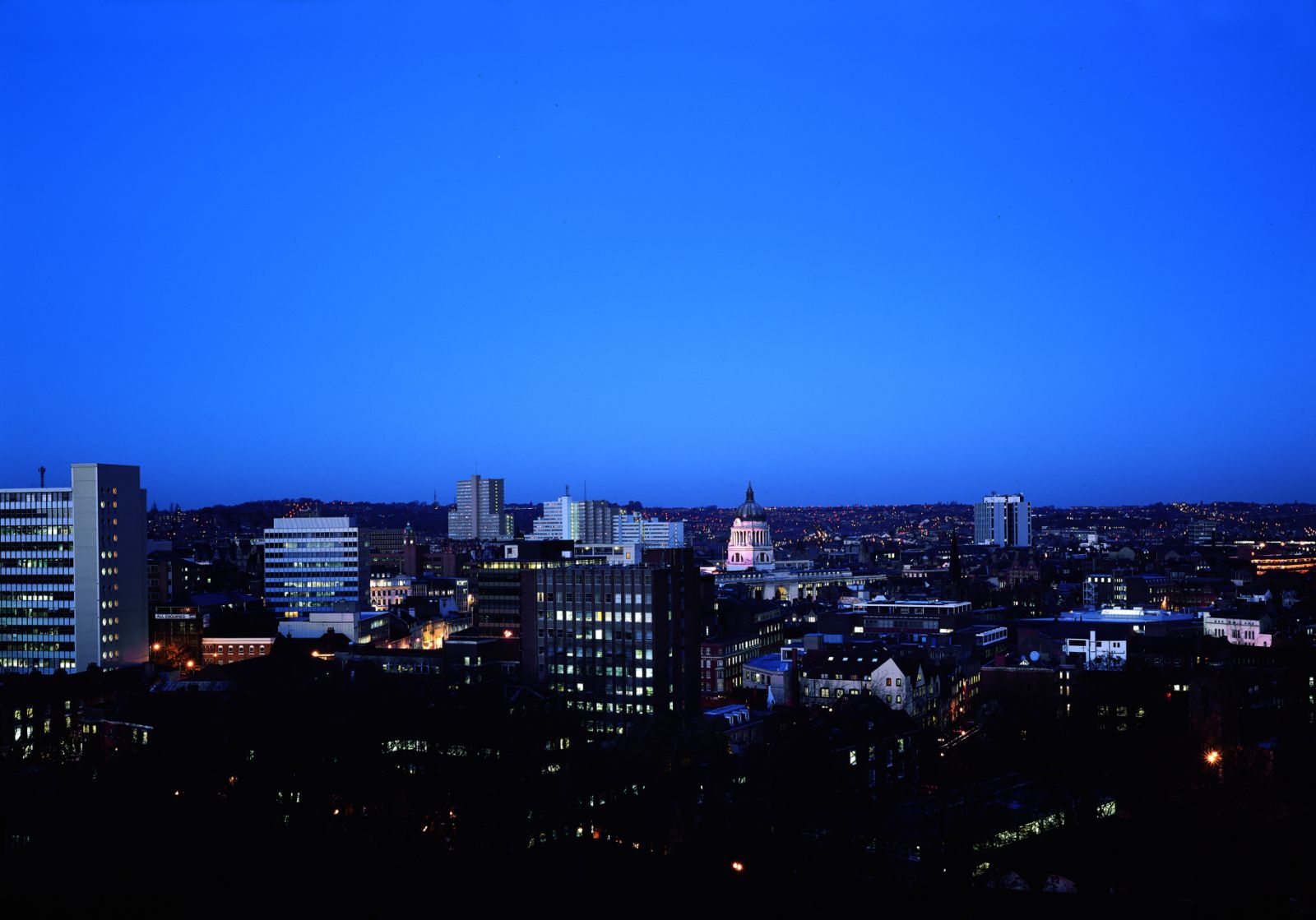 Nottingham at night